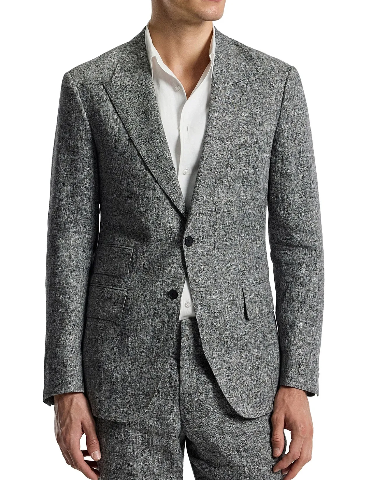 MELANGE LINEN BLAZER