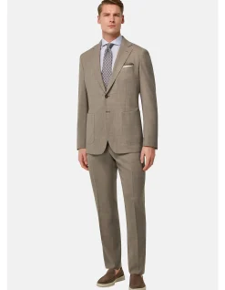 MELANGE WOOL STRETCH ARIA BLAZER