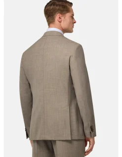 MELANGE WOOL STRETCH ARIA BLAZER