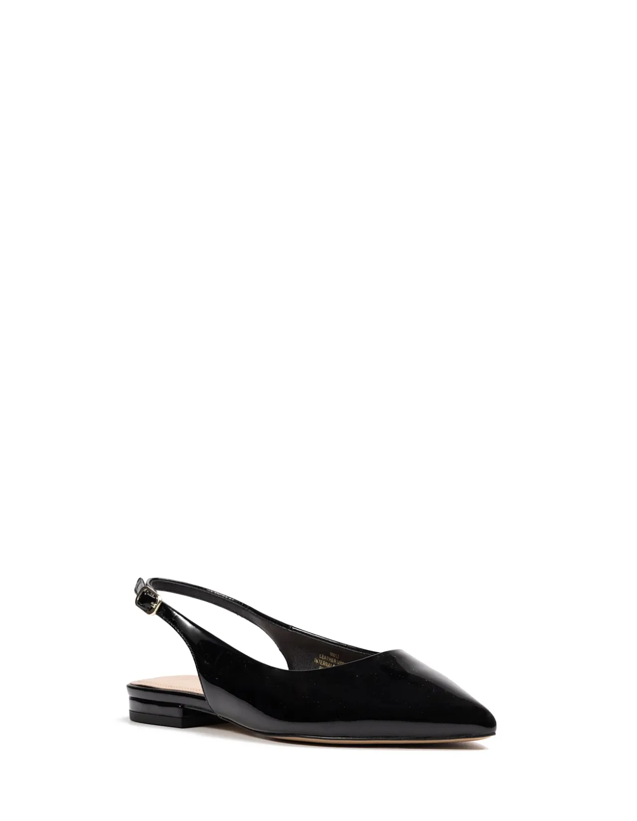 Meli Black Patent Leather Slingback