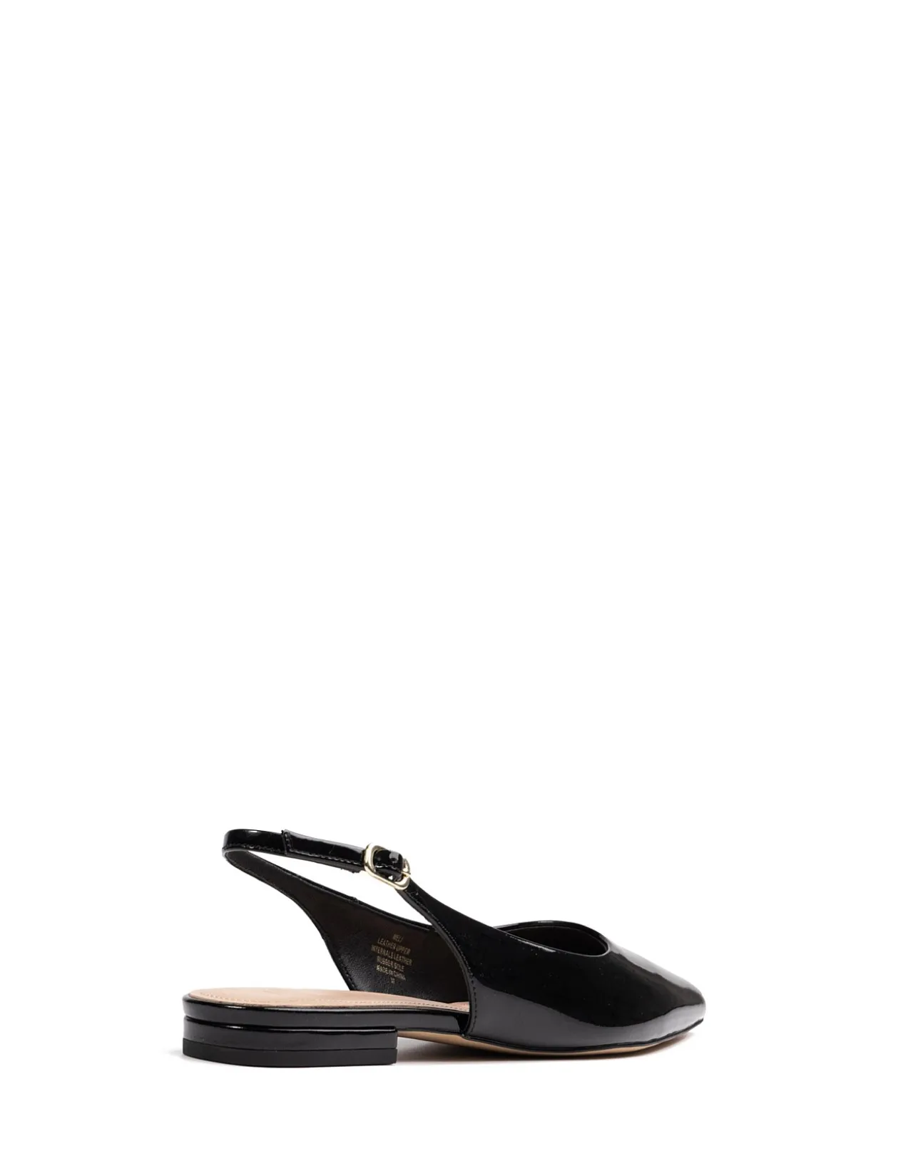 Meli Black Patent Leather Slingback