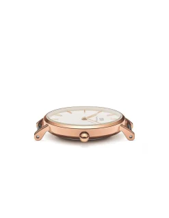 Melrose 28mm Rose Gold White Dial Watch