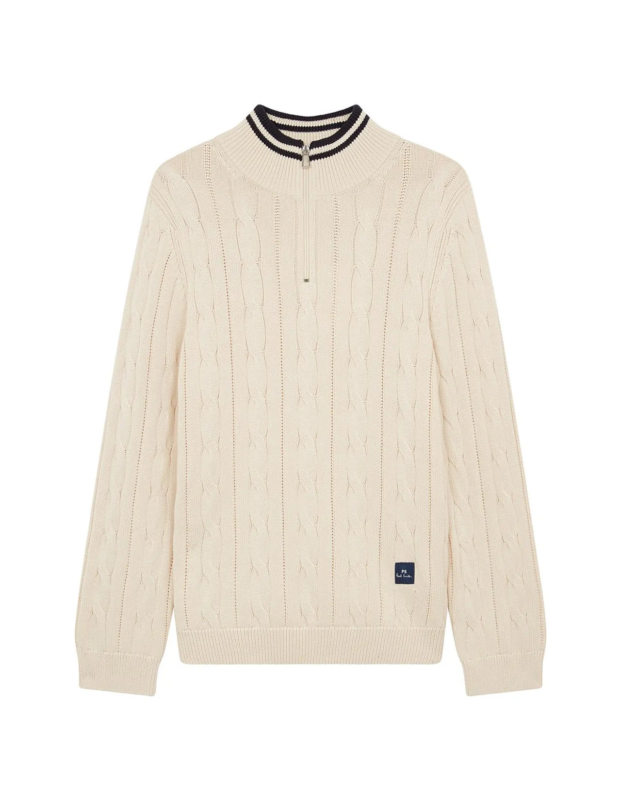 MENS SWEATER ZIP NECK