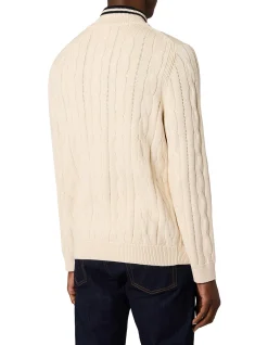 MENS SWEATER ZIP NECK