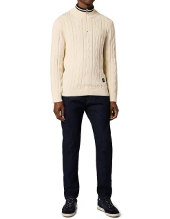 MENS SWEATER ZIP NECK