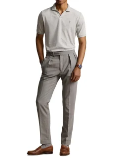 Mens Classic Fit Mesh Polo