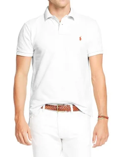Mens Classic Fit Mesh Polo