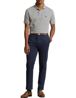 Mens Custom slim Fit Mesh Polo