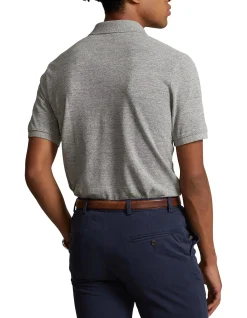 Mens Custom slim Fit Mesh Polo