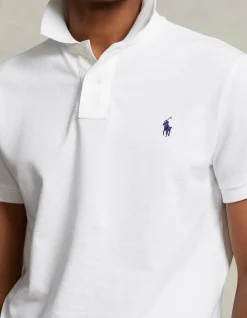 Mens Custom slim Fit Mesh Polo