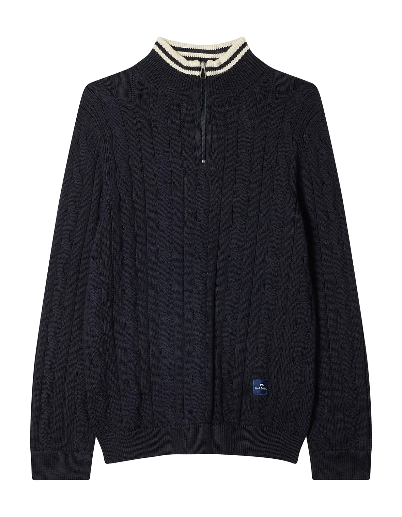 MENS SWEATER ZIP NECK