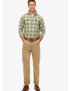 Merchant Linen Check Long Sleeve Shirt