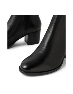 Merils Rear Zip Block Heel Ankle Boots