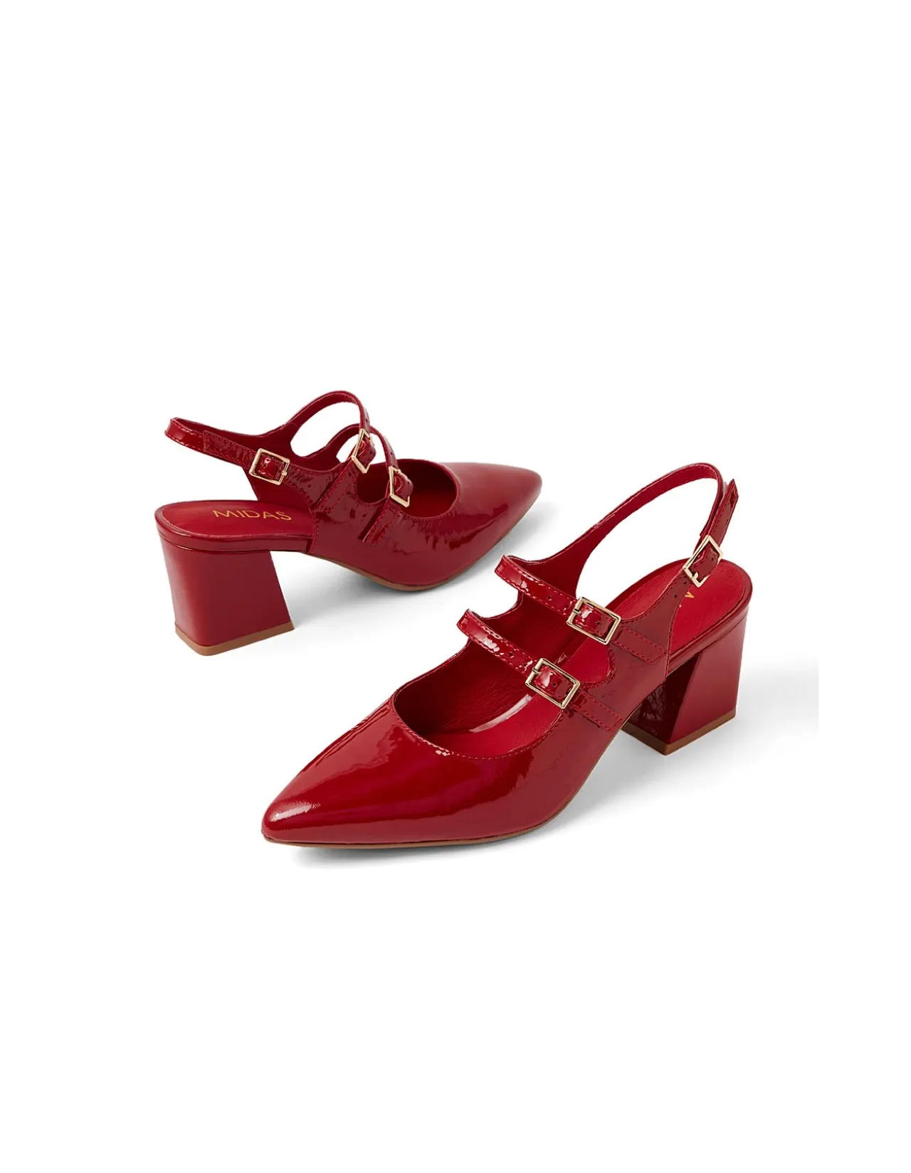 MERINA MI DK RED PATENT LEATHER
