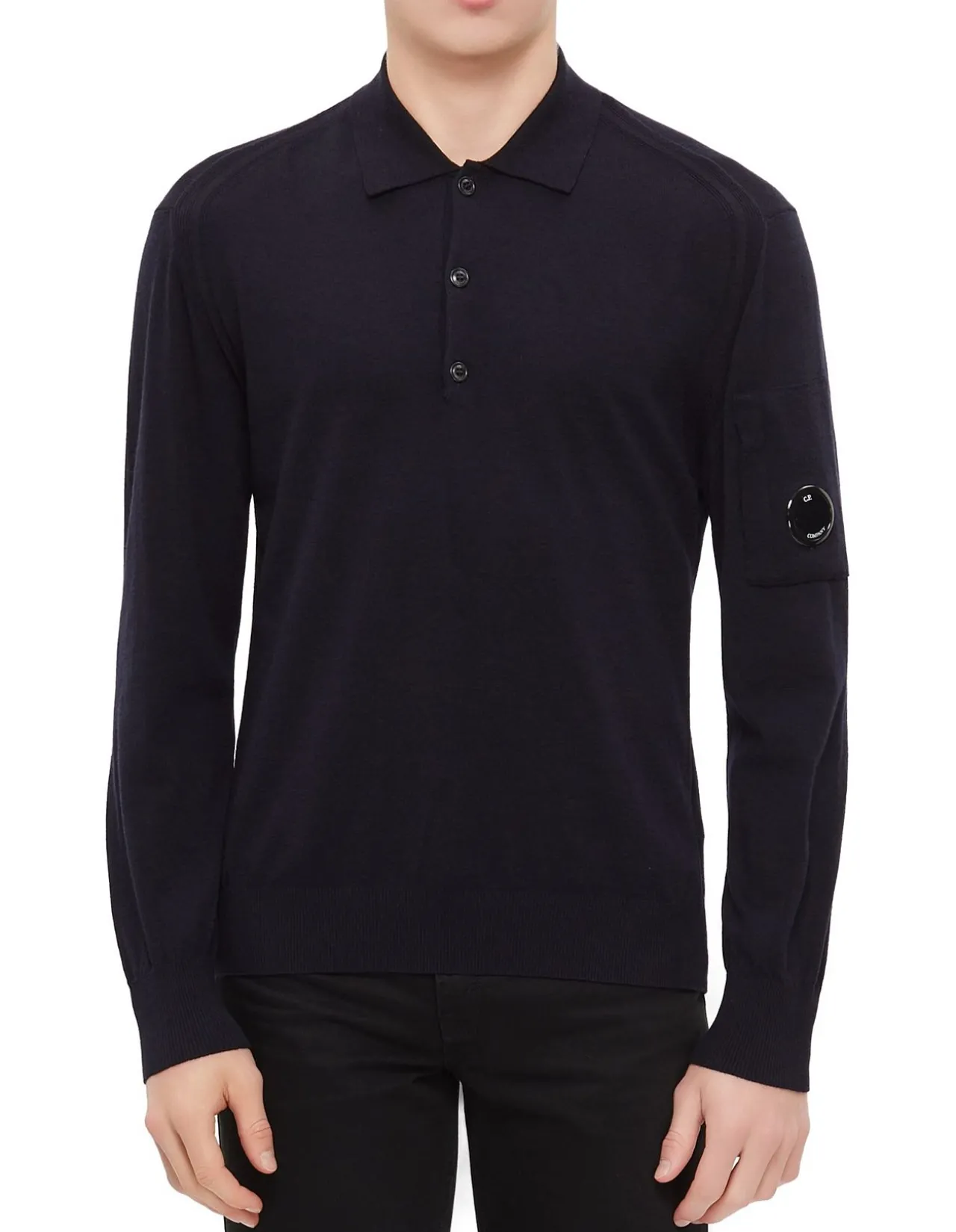 Merino Wool Polo Sweater