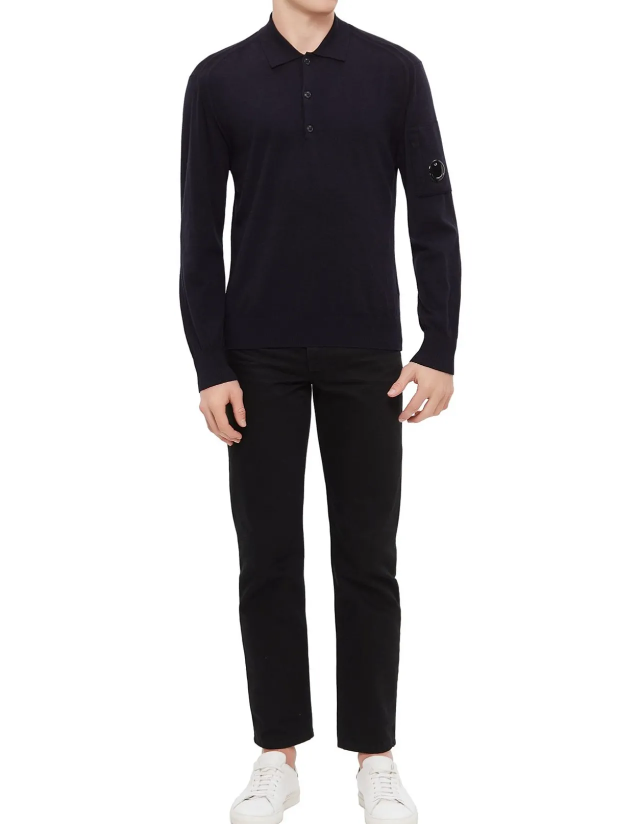 Merino Wool Polo Sweater
