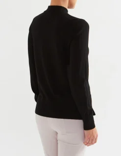 MERINO BUTTON DETAIL SWEATER