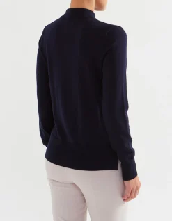 MERINO BUTTON DETAIL SWEATER