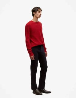 Merino Cable Detail Crew