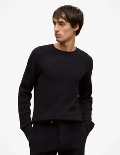 Merino Cable Detail Crew