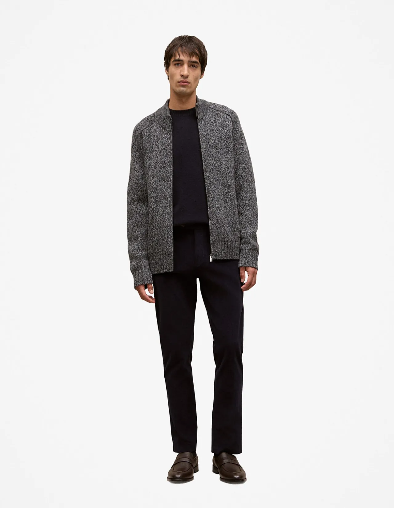 Merino Cable Detail Crew
