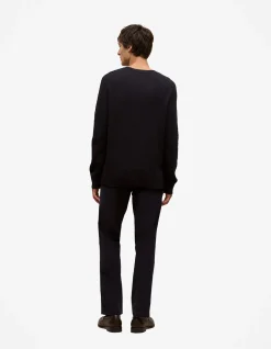 Merino Cable Detail Crew