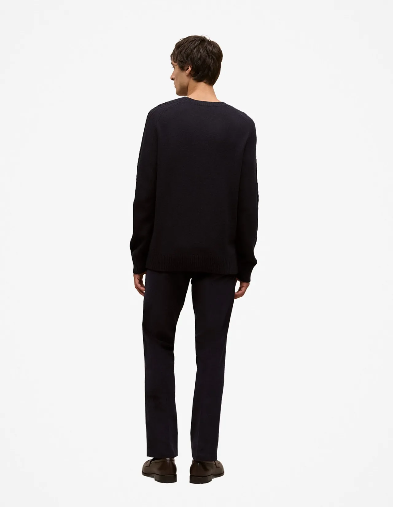 Merino Cable Detail Crew