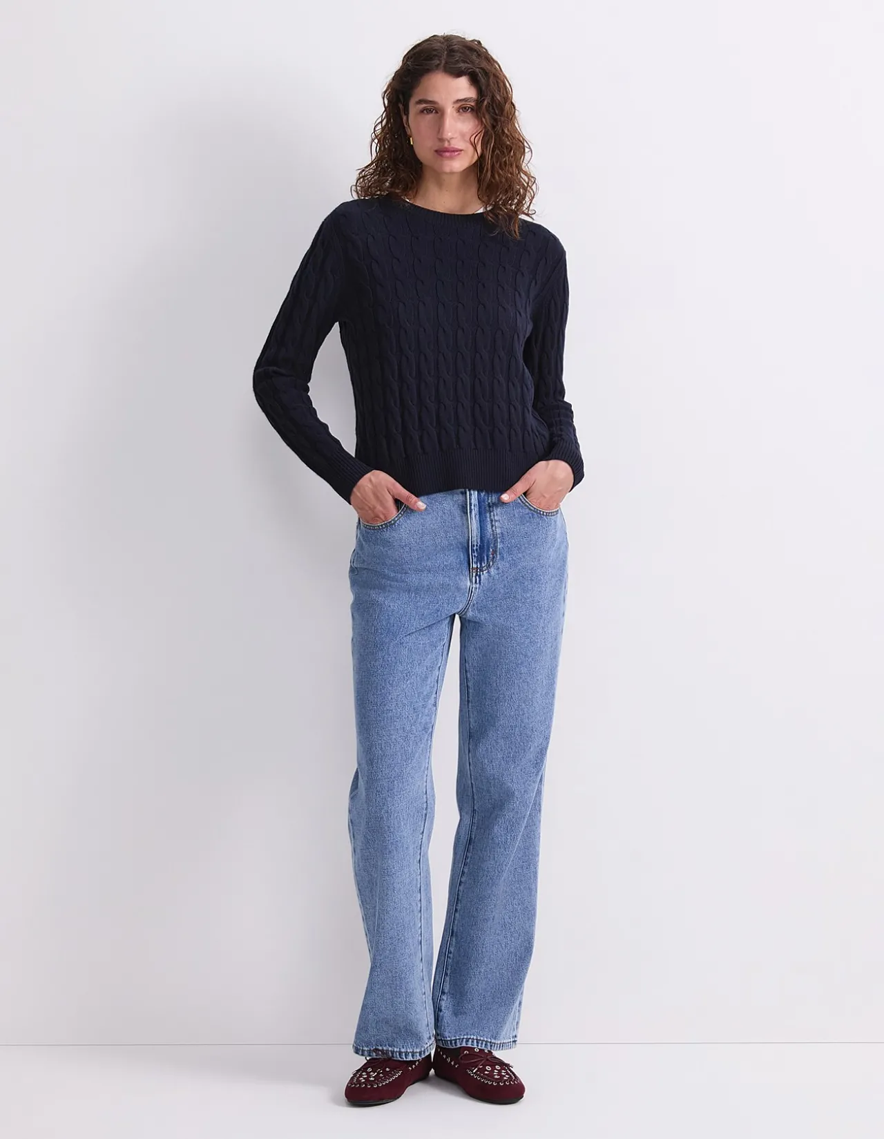 MERINO CABLE SWEATER