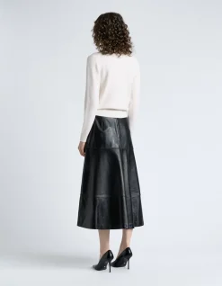 MERINO CASHMERE BLEND MOCK NECK KNIT