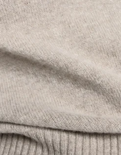 MERINO CASHMERE BLEND MOCK NECK KNIT