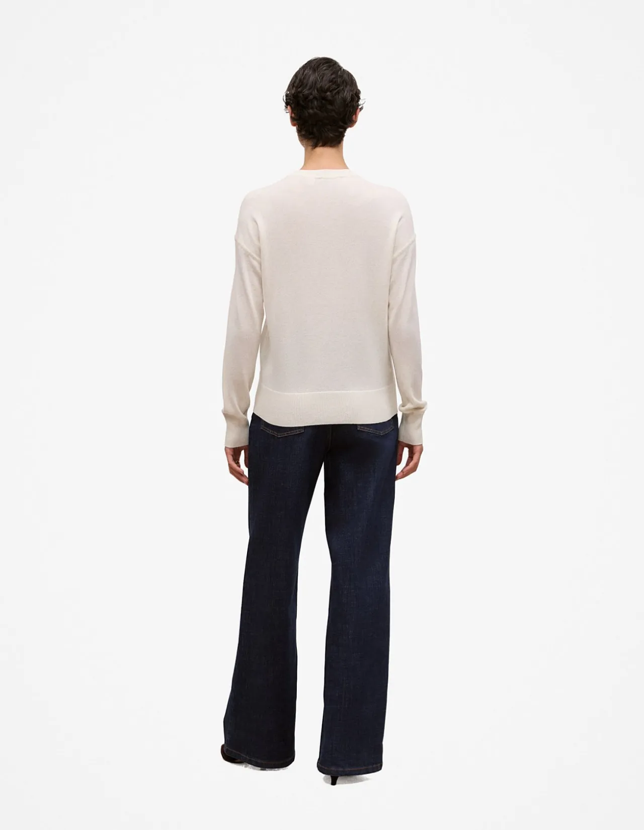 Merino Cashmere Forward Shoulder Seam Crew