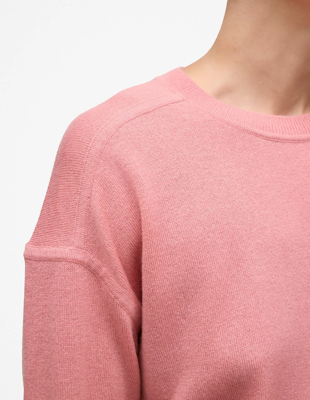 Merino Cashmere Forward Shoulder Seam Crew