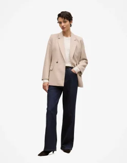 Merino Cashmere Forward Shoulder Seam Crew