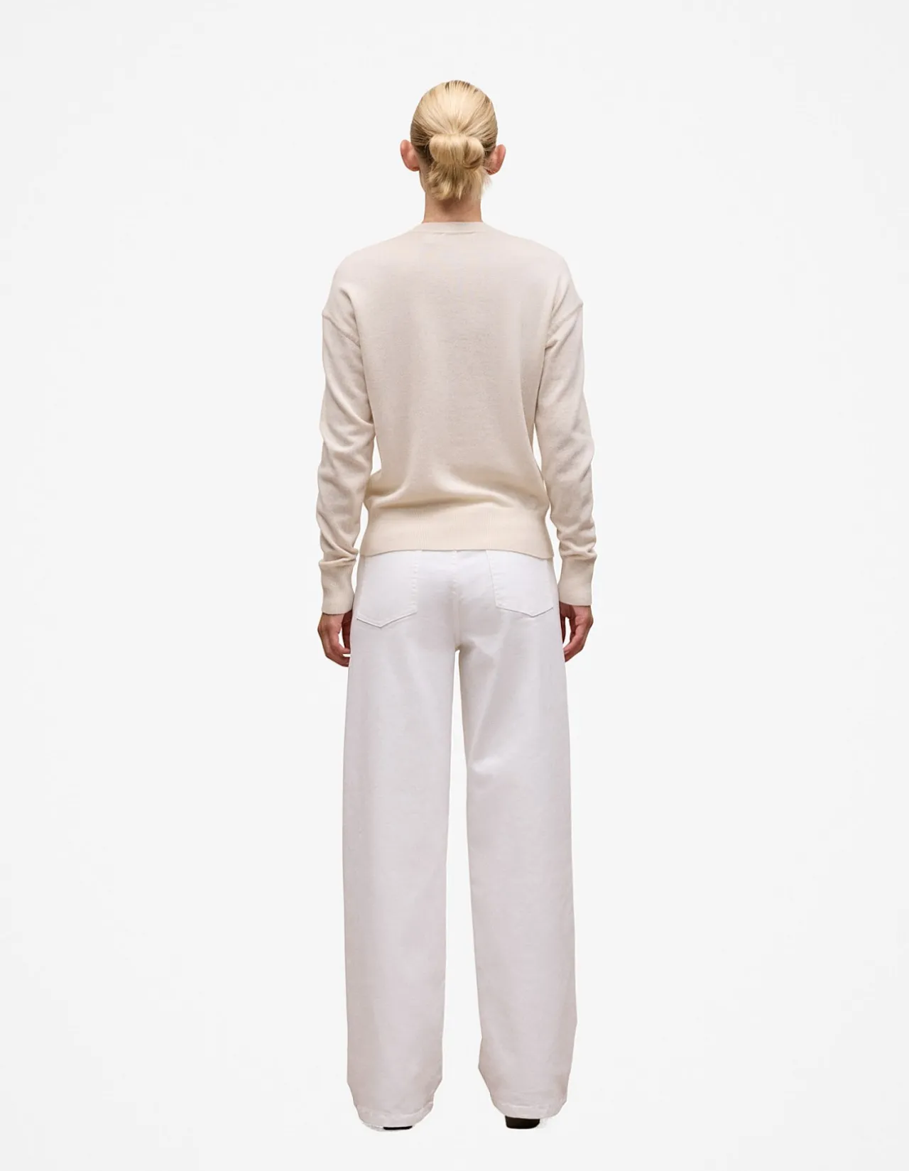 Merino Cashmere Forward Shoulder Seam Crew