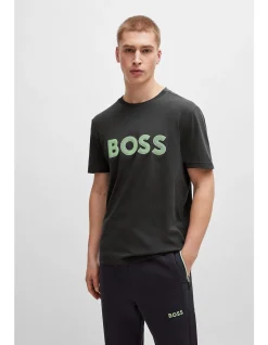 Mesh-Logo Cotton Jersey T-Shirt