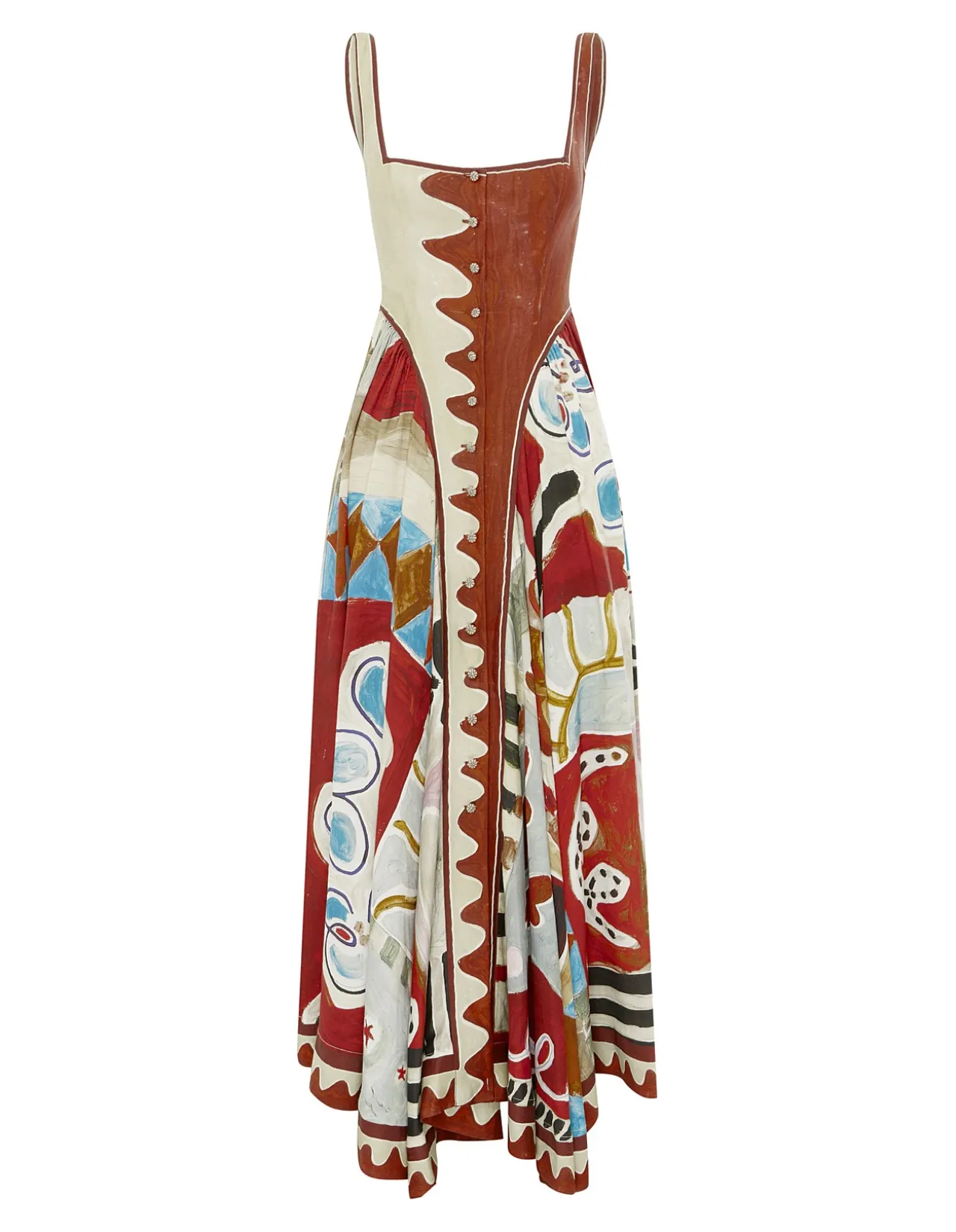 MICHELLE SQUARE NECK MIDI DRESS