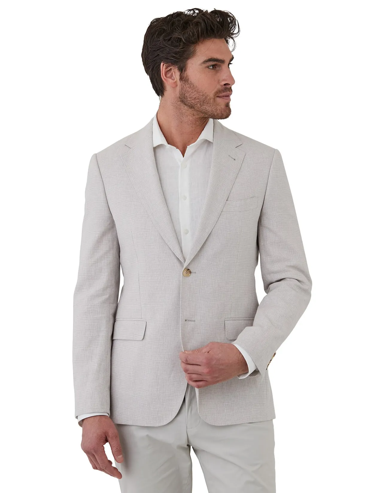 MICRO HOUNDSTOOTH JACKET