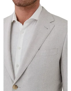 MICRO HOUNDSTOOTH JACKET