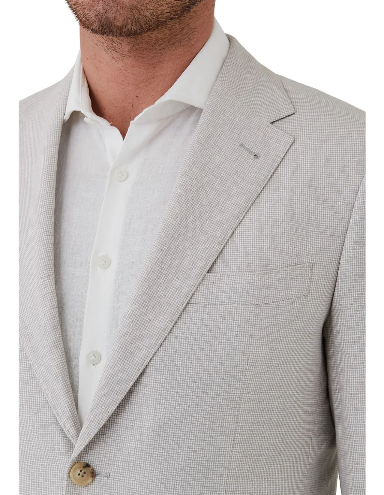 MICRO HOUNDSTOOTH JACKET
