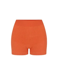 MICRO WOOL MINI SHORT - PAPAYA