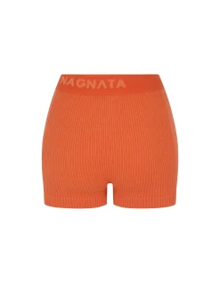 MICRO WOOL MINI SHORT - PAPAYA