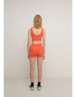 MICRO WOOL MINI SHORT - PAPAYA