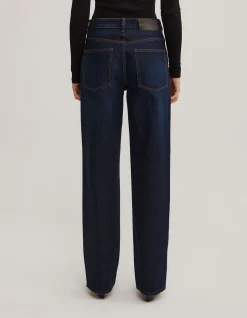 Mid Rise Straight Jeans