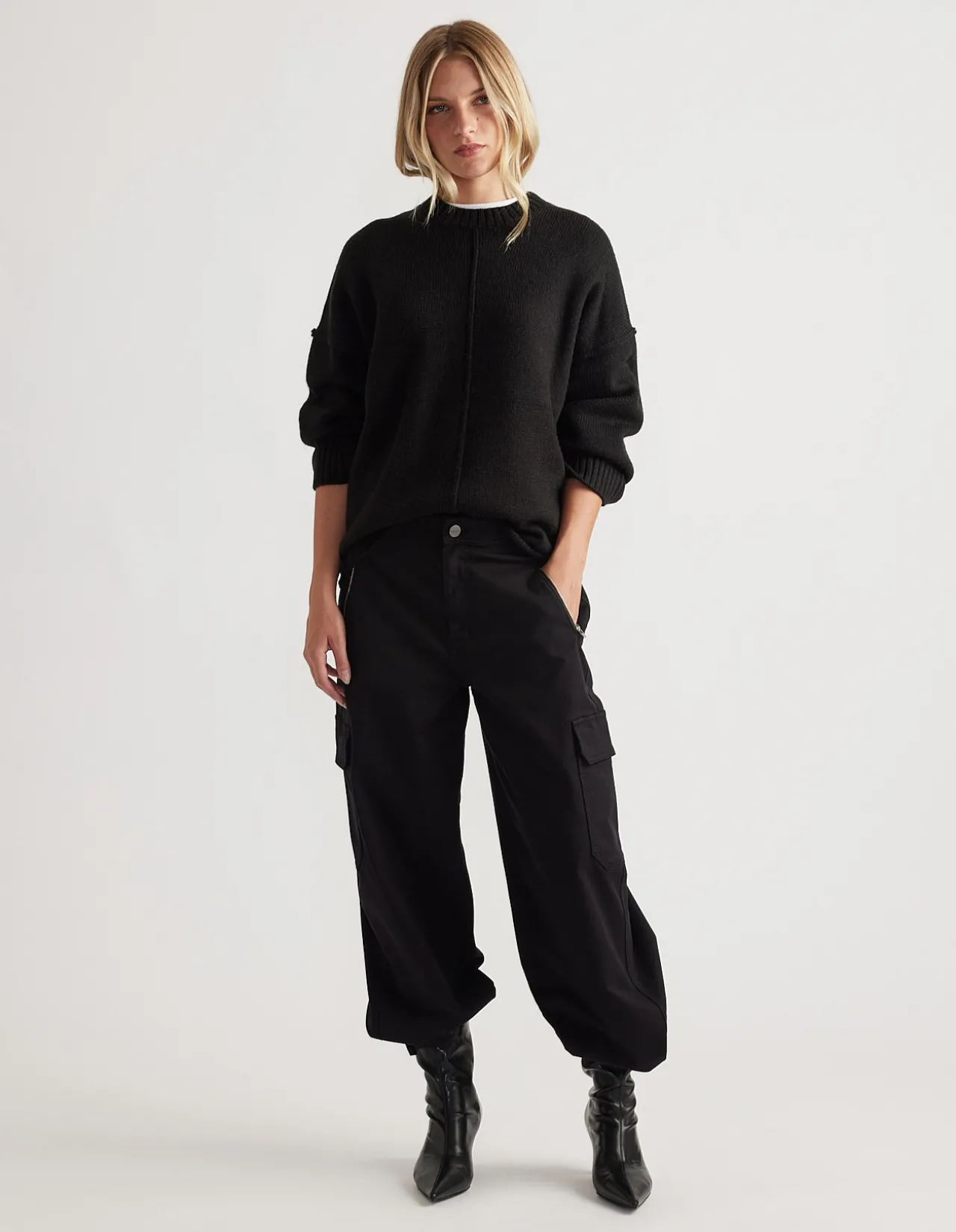 MILENA SEAM DETAIL KNIT JUMPER