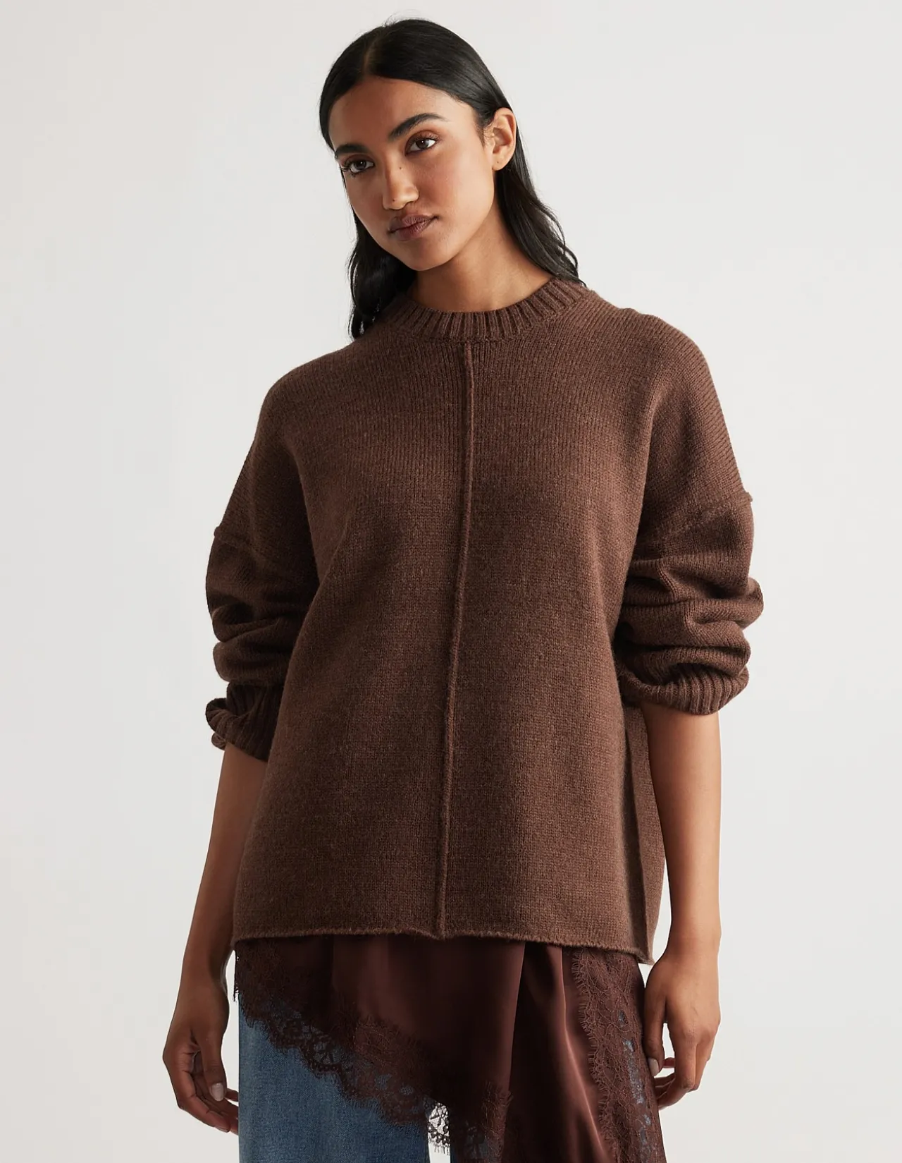 MILENA SEAM DETAIL KNIT JUMPER