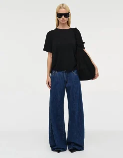 Milla Wide Mid Rise Rigid Wide Leg Jeans