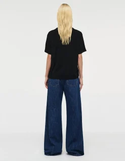 Milla Wide Mid Rise Rigid Wide Leg Jeans