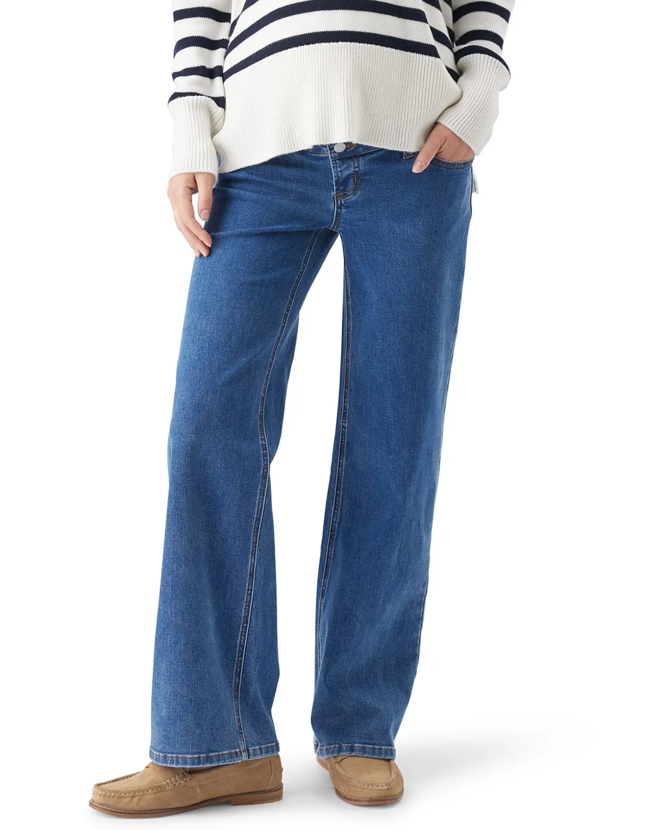 Miller Relaxed Wide Leg Over Bump Jeans