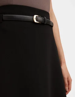 MILLIE BELTED MIDI SKIRT