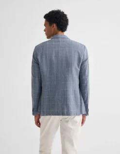 MILTON 1/2 LINED CHECKED BLAZER